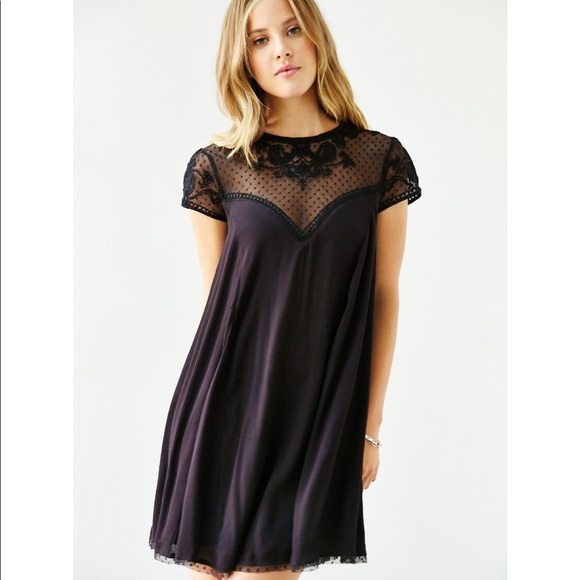 Urban Outfitters Kimchi Blue Lily Embellished Trapeze Dress in Ivory - Picture 6 of 16